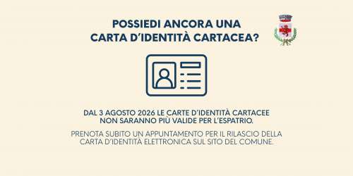 Hai ancora la carta d\'identit cartacea?