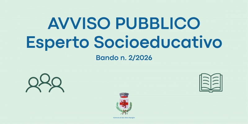 Avviso pubblico per il conferimento di incarico di Esperto Socioeducativo � Bando n. 2/2026