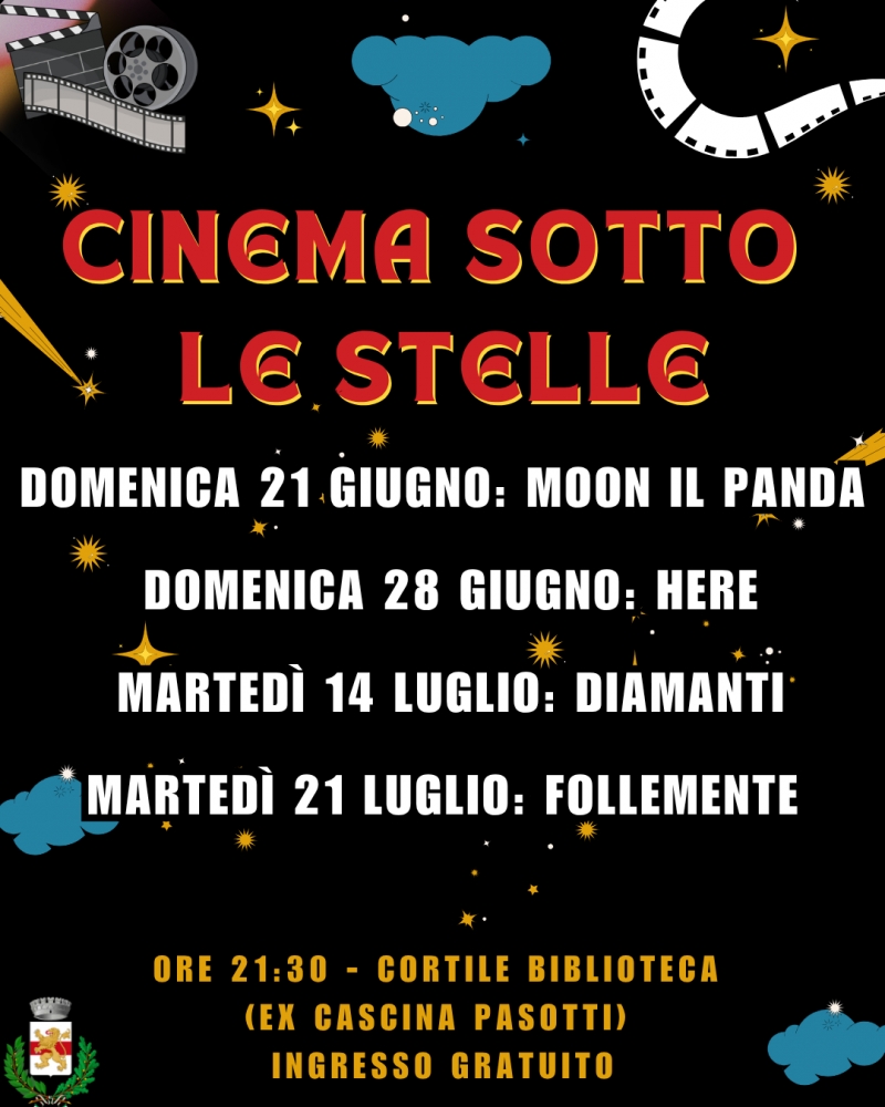 Cinema sotto le Stelle presso la Biblioteca Comunale 